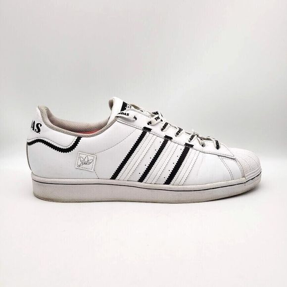 ADIDAS Superstar Thin Stripes in White (Men's US Size 12) PCI 789 002 - Picture 1 of 7